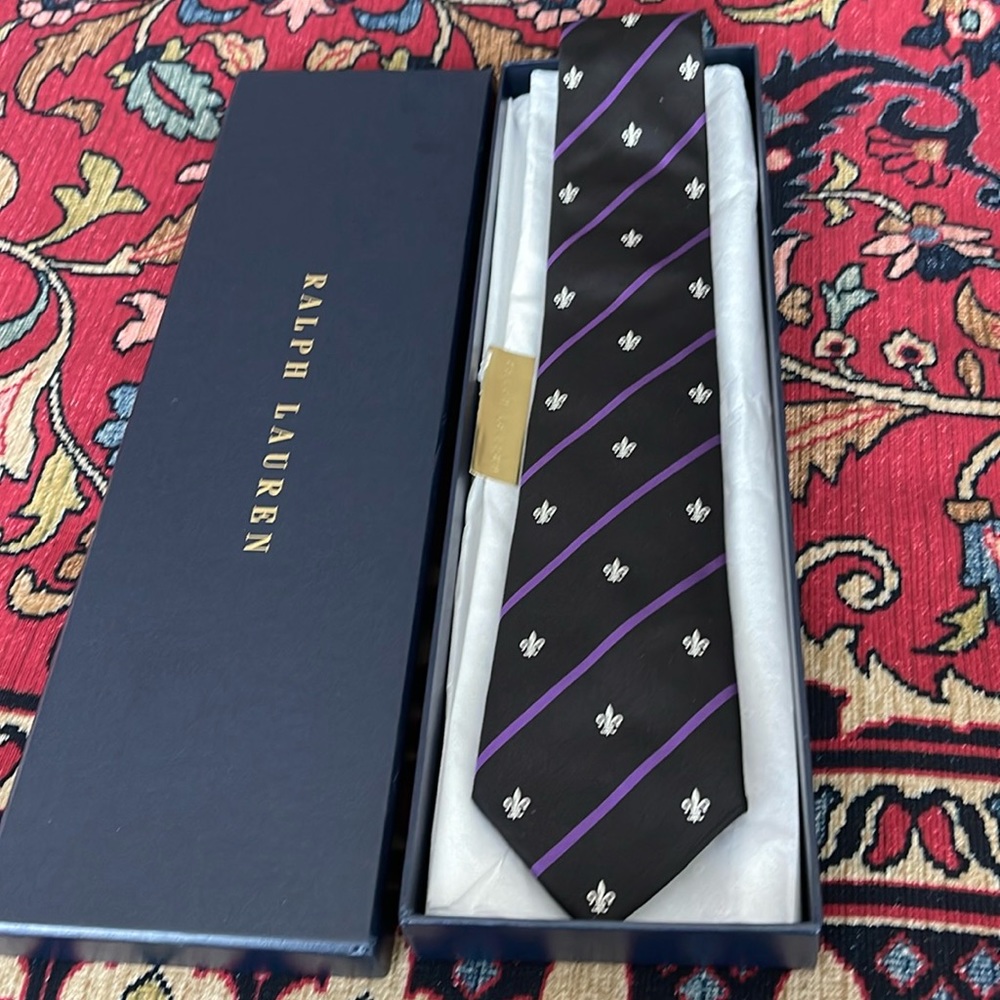 RL Purple Label silk tie